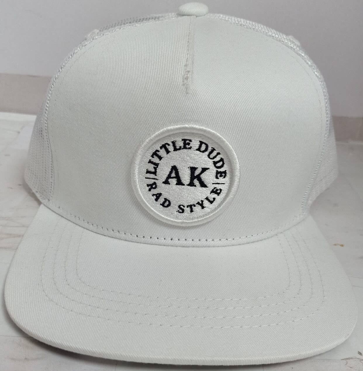 Toddler checker snapback